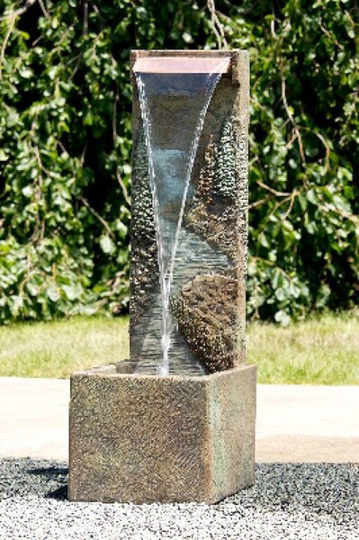 Northwoods Garden Fountain transports you to a serene mountain valley retreat